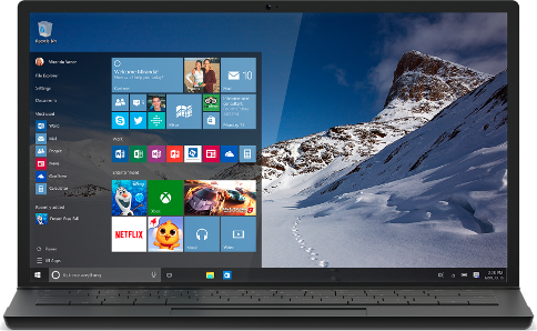 Windows 10 am Laptop